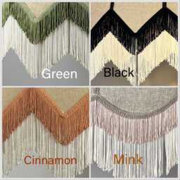 Boho Tassel Fringe Chandelier, Jute Pendant Light - thumbnail 4