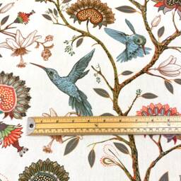 895. Hummingbird With Flowers 100% Cotton Cushion Cover, Various Sizes - thumbnail 3