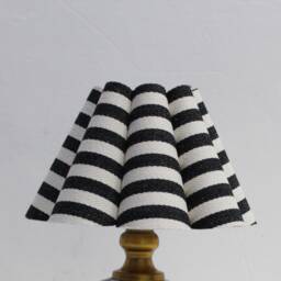 Handmade Black Stripe Fabric Lampshade For Home Furnishing-95# - thumbnail 1
