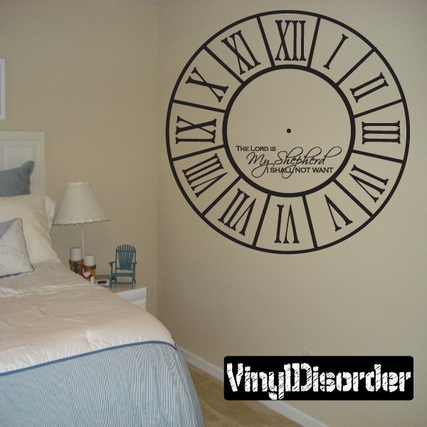 The Lord Is My Sheppard I Shall Not Want - Vinyl Wall Decal Quotes Sticker Cf018Thelordiiet - image 1