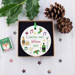Personalised Christmas Cocktail Ornament - Festive Drink Decor For Holiday Parties - thumbnail 3