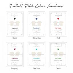 Football Shirts On Pitch Couples Print - thumbnail 3