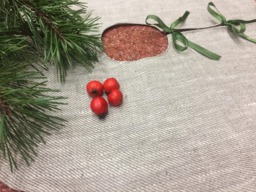 Handmade Linen Christmas Tree Skirt Swedish Burlap Design