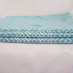 Blue Geometric Pillow Cover - Modern Maze Design - 20 - thumbnail 4