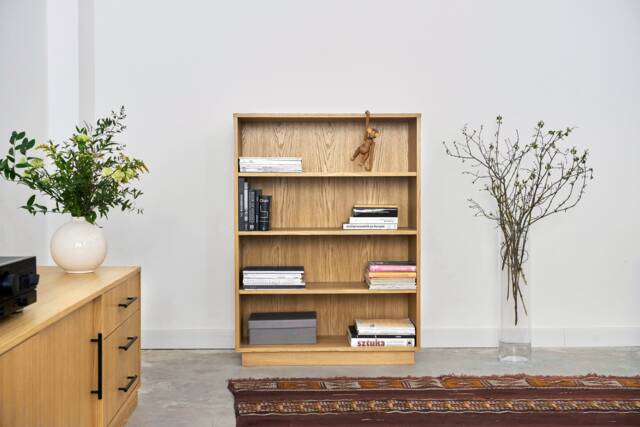 Bookcase, Bookshelf Made Of Oak Vaneer - Livlo D-R03 - image 1