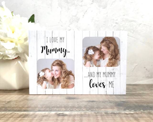 Mother's Day Gift, Gift For Mum, 1st Mothers Day, Mummy Photo New Mum Custom Frame, I Love - image 1