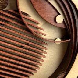 Wood Laser Cut Artwork - Intergalactic - thumbnail 3