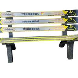 Recycled Snow Ski Bench - Customizable Outdoor Seating - thumbnail 3
