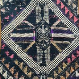 Vintage Handmade Tribal White Thai Textile Silk Cotton Pillow Cover in The Centre Of Vietnam - thumbnail 3