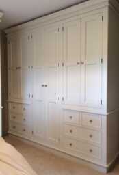 Wardrobe - 6 Door 8 Drawer Victorian With Plinth Style, Combination - thumbnail 1