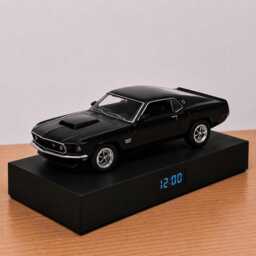 Ford Mustang Boss Car Alarm Clock - Realistic Engine Sound, Handmade, Enthusiast Gift - thumbnail 2