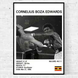 Cornelius Boza Edwards Boxing Poster Global Icon Art Print - thumbnail 3