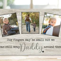 Personalised Gift For Dad From Baby, Custom Daddy Photo Frame Woodblock, 1st Father's Day Gift, New Fathers - thumbnail 3