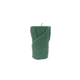 Pillar Candle, Leaf Tree Nature Soy Shaped Candles, Natural Rustic Woodland Candles - thumbnail 1