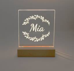 Personalised Led Night Light Desk Up Sign Bedroom Office D??cor Various Designs Available - thumbnail 1