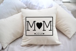 2nd Anniversary, Cotton Personalized Heart Pillow, Couples Gift, Gift For Him Romantic - thumbnail 1