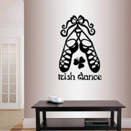 In-Style Decals Wall Vinyl Decal Art Sticker Irish Dance Words Sign Shoes Ireland Dublin Celtic Step Studio Removable Design 1378 - thumbnail 1