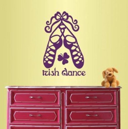 In-Style Decals Wall Vinyl Decal Art Sticker Irish Dance Words Sign Shoes Ireland Dublin Celtic Step Studio Removable Design 1378 - thumbnail 2