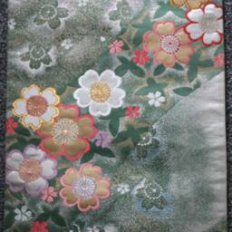 Silk Cushion Cover From Up-Cycled Vintage Obi - thumbnail 3
