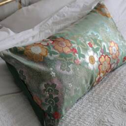Silk Cushion Cover From Up-Cycled Vintage Obi - thumbnail 4