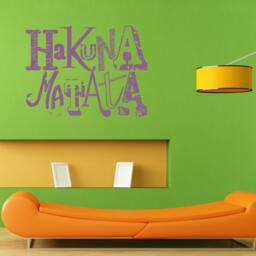 Hakuna Matata Wall Sticker Vinyl Mural Decal Home House Apartment Art Decor Free Shipping L013 - thumbnail 1