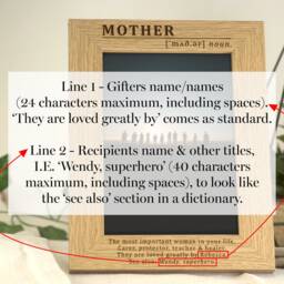 Boyfriend Gift - Definition Of A Engraved Personalised Photo Frame - thumbnail 3