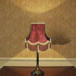 Burgundy Red Paisley Fabric Lampshade Handmade in The UK For Table & Floor Standard Lamp Shades, Ceiling Lights, Clip On Wall Lights - thumbnail 4