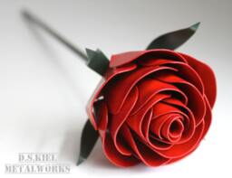 stylized Metal Rose, Mother's Day Gift, Mothers Present, Gift For Mom, Mom's Day, Moms Present Mother