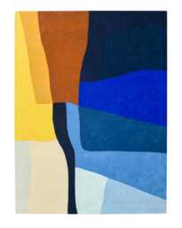 Luxurious Abstract Rug in Wool For Living Room, 5x8, 6x9, 8x11 - thumbnail 1