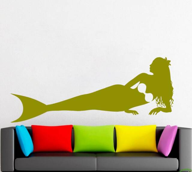 Mermaid Wall Decal Removable Vinyl Art 2150 - image 1