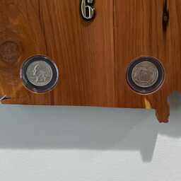 Georgia State Wood Clock With Inlaid Quarters - Customizable Usa Made Home Decor - thumbnail 4