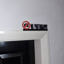 No Photography Door Topper, Shelf Decor, Wall Quirky Home Interior Gift, Door Decoration - thumbnail 2