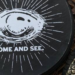 Come & See Eye Plaque, Goth Wood Sign, Gothic Decor, Religious, Occult, Witchy, Gallery Wall - thumbnail 3