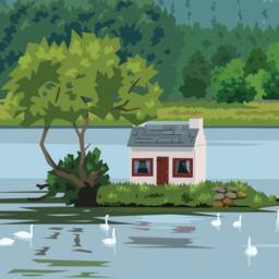 Lairg Travel Poster - Loch Shin Print The Wee Hoose Sutherland Broons - thumbnail 3