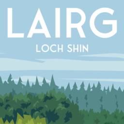 Lairg Travel Poster - Loch Shin Print The Wee Hoose Sutherland Broons - thumbnail 2
