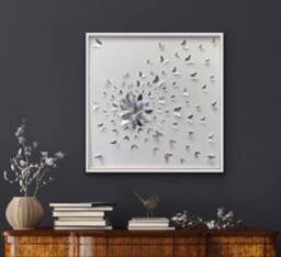 Butterflies Splash Silver - Wall Art Decor - thumbnail 3
