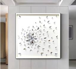 Butterflies Splash Silver - Wall Art Decor
