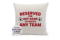 Personalized Football Team Cushion, Reserved For - thumbnail 1