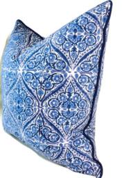 Blue Pillow Covers, 18x18 Inch Cushion Decorative Pillows, Accent Throw Sofa Pillows - thumbnail 3
