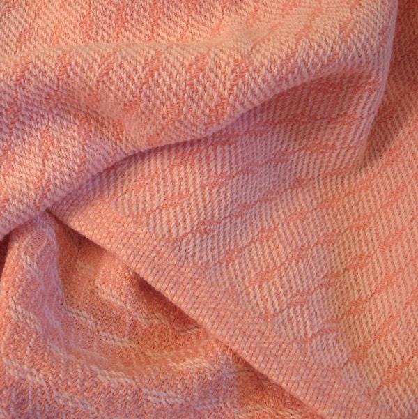 Pink Baby Blanket - Handwoven - image 1