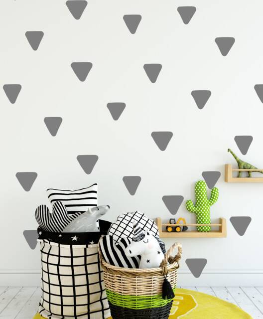 80 Rounded Irregular Triangle Wall Decals - image 1