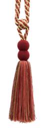 "Double Ball Head Tassel Tiebacks, 9 1/2"" - 24cm, 30"