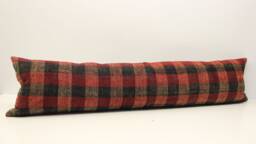Handmade King Size Kilim Lumbar Pillow Cover 12x48 - thumbnail 1