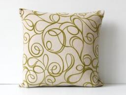 Green Velvet Swirls & Stripes - thumbnail 1