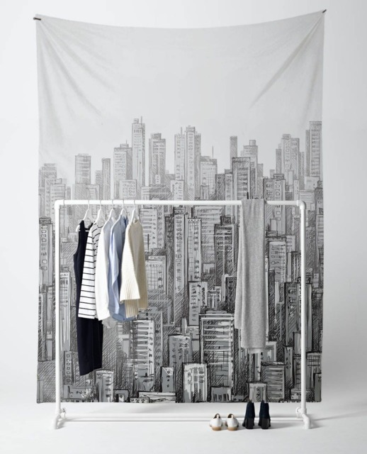 City Drwaing - Wall Tapestry Tapestry Hangings Wanderlust Bohemian Home Decor Dorm T#26 - image 1