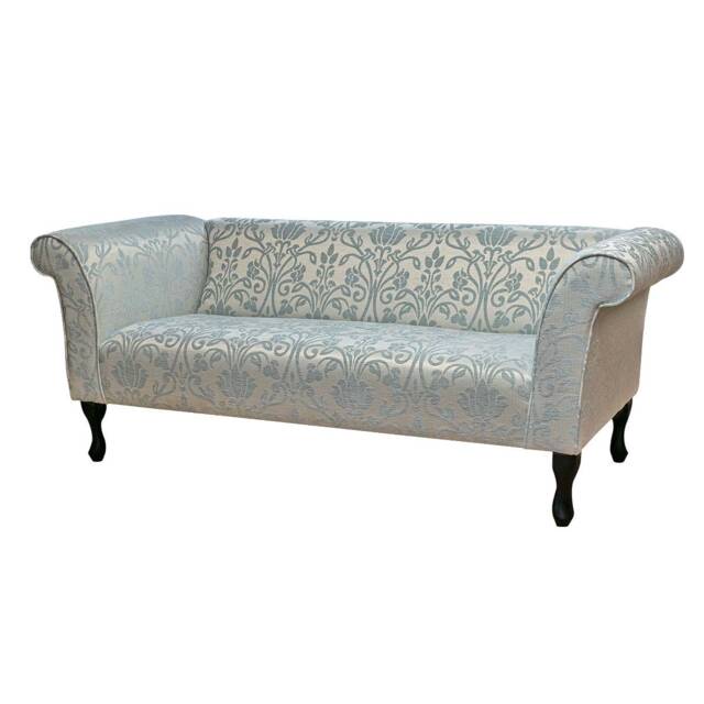 Handmade Blue Medallion Compact 3 Seater Chaise Sofa British Made - image 1