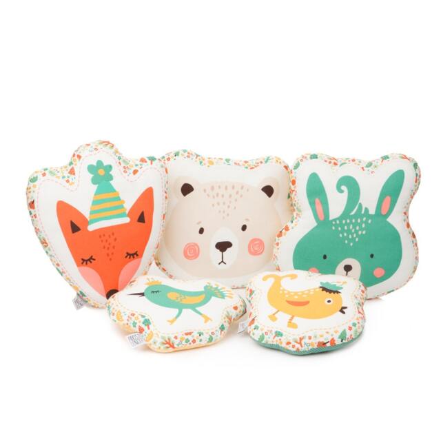 Animal Pillow Toys Perfect As Gifts For Kids/Fox, Bear, Bunny & Bird - image 1