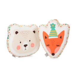 Animal Pillow Toys Perfect As Gifts For Kids/Fox, Bear, Bunny & Bird - thumbnail 2