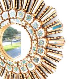 "Peruvian Mirrors - ""Ivory Lima 45cm" - thumbnail 3