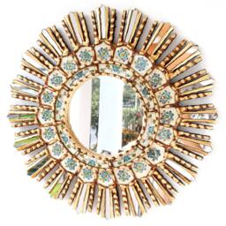 "Peruvian Mirrors - ""Ivory Lima 45cm" - thumbnail 1